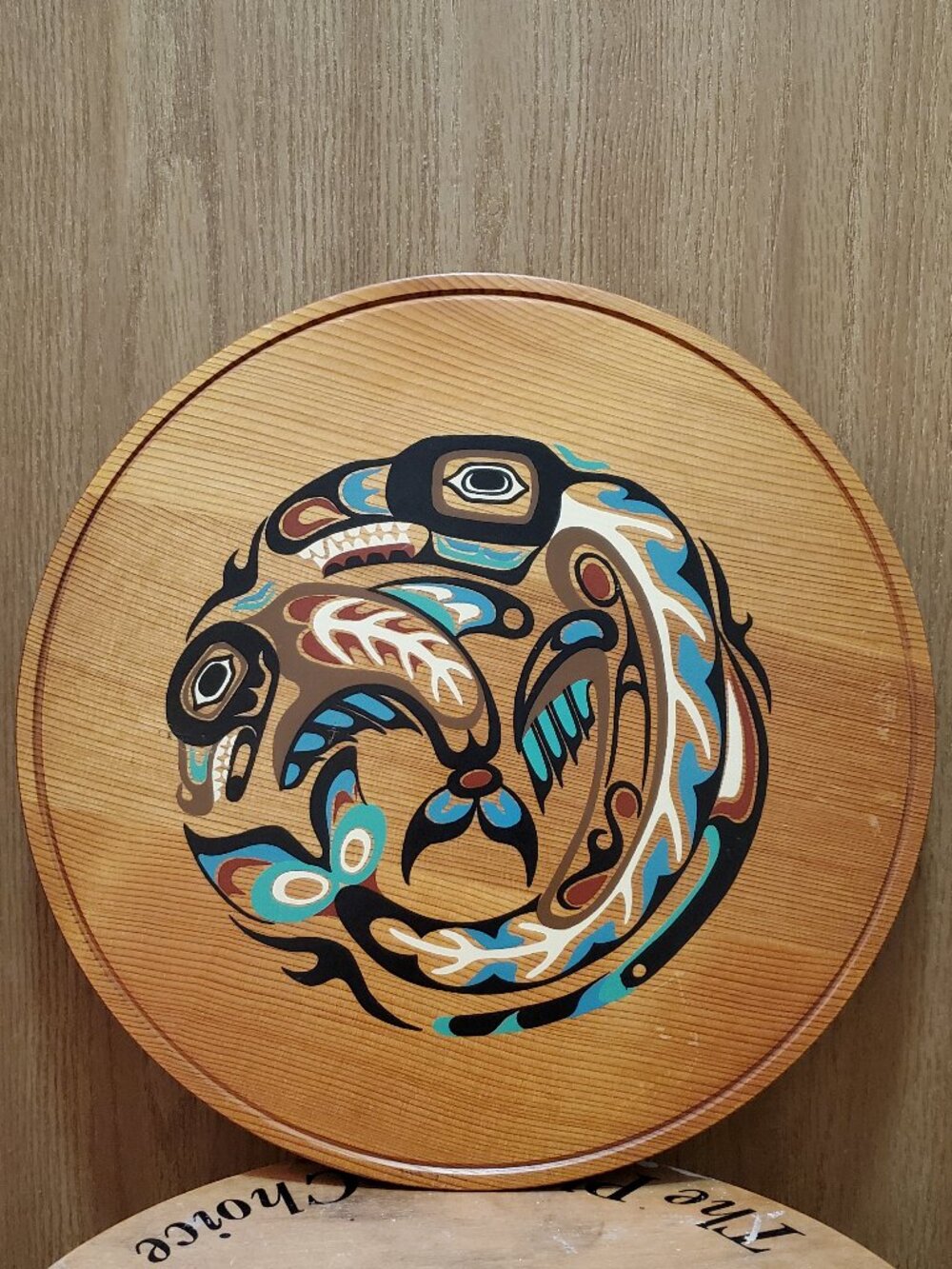 Wooden wall plaque  "The Killer Whale Story"